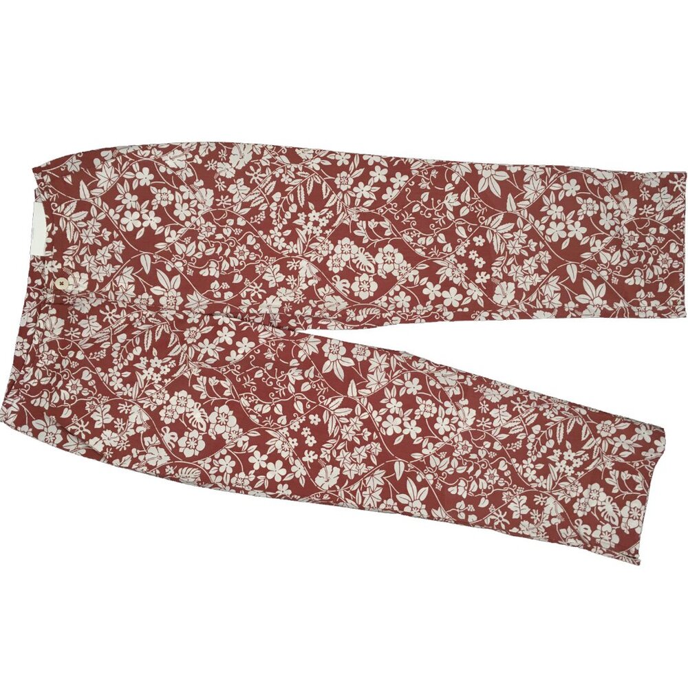 NEW Vintage Patagonia Womens Beachcomber Pants! Lightweight Red Floral Print